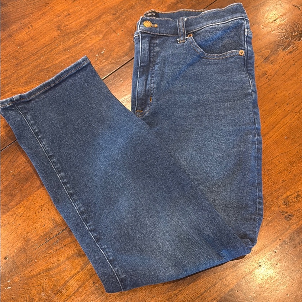 J. Crew Factory Blue Straight Leg Jeans Timeless Design